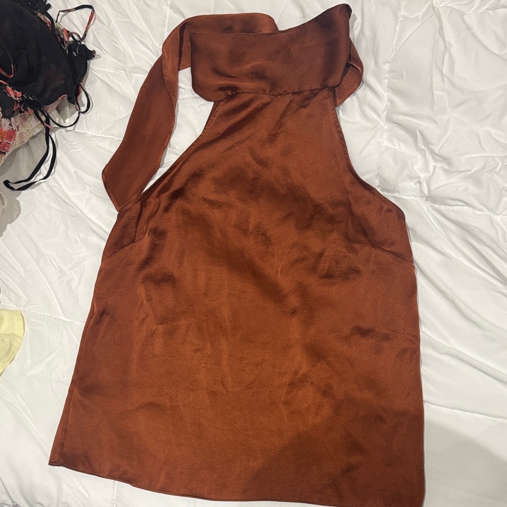 Elegant Amber Sleeveless Top